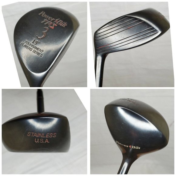 Power Bilt TPS #3 Tournament Players Series 15 Degree Graphite Shaft Golf Driver - Picture 2 of 12